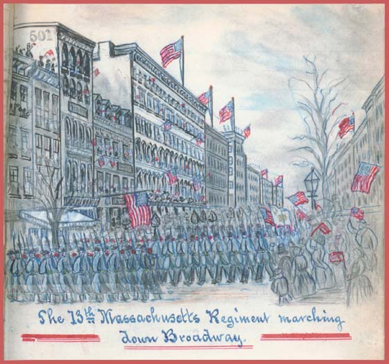 Marching down Broadway