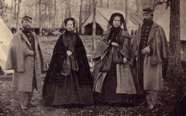 Adjt. Bradlee & Col. Leonard with wives.