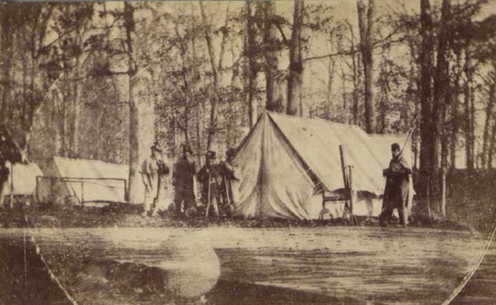 Adjutant & Sergeant Majors Tent, Fall 1861