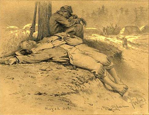 Edwin Forbes sketch "Played Out"