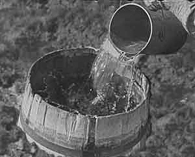 barrel in mud