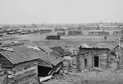 Rebel huts at Centreville
