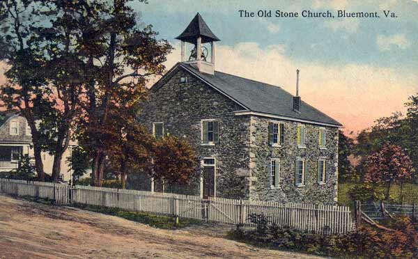 The old stone church at Snickersville