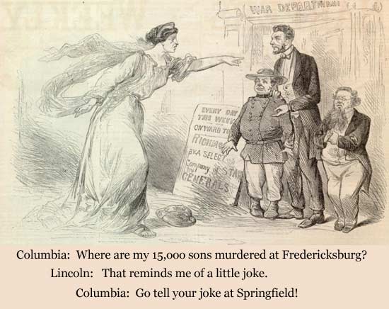 Fredericksburg Cartoon from Harpers Illus.
