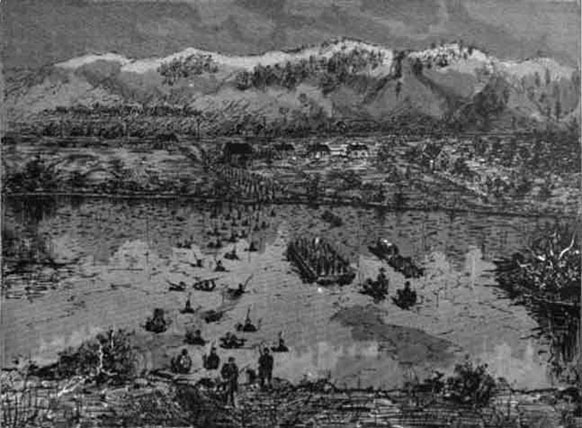 Retreat of the 39th Illinois across the Potomac