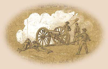 sketch of rebel artillery