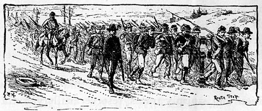 Edwin Forbes drawing 'route step'