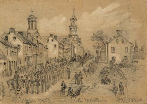 Marching through Middleton by Alfred E. Waud