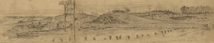 Battle of Rapp Station, Oct. 63 by Waud
