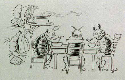 sketch of bugs by Oliver Herford