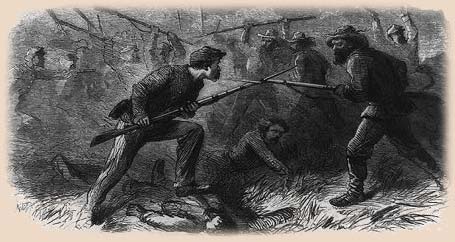 illustration of hand to hand combat