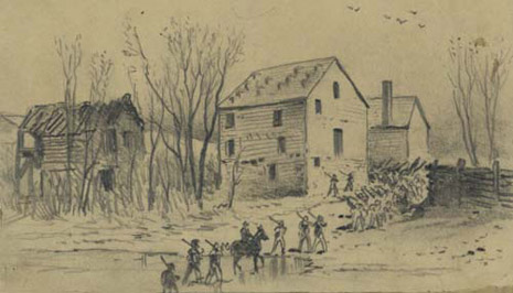 Broad Run October, '63, by Edwin Forbes