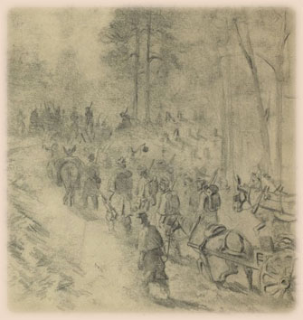 E. Forbes sketch of a march on May 2nd.