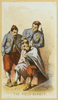 Winslow Homer graphic "The Field Barber"