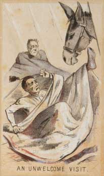 Winslow Homer Illustration of Mule peaking into a tent