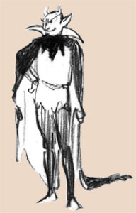 albert hurter sketch of the devil