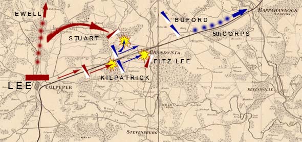Map, Buford's Fight 3