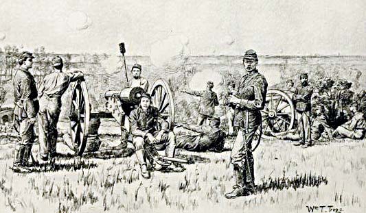 William Trego sketch or a battery command awaiting orders