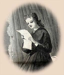 Girl reading letter
