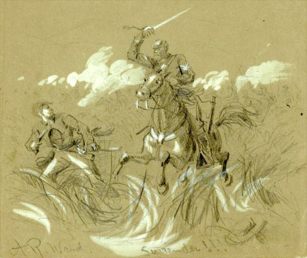 "Surrender!" sketched near Aldie, June 17
