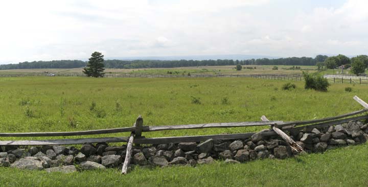 View West from Robinson's position, morning, July 2nd