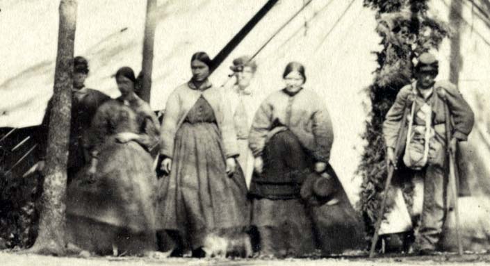 Ladies of the Christian Commission at Gettysburg Camp