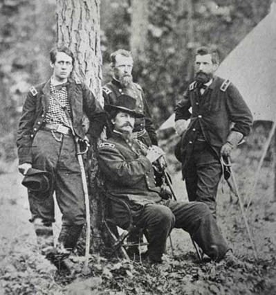 Generals Barlwo, Birney, Gibbon & Hancock