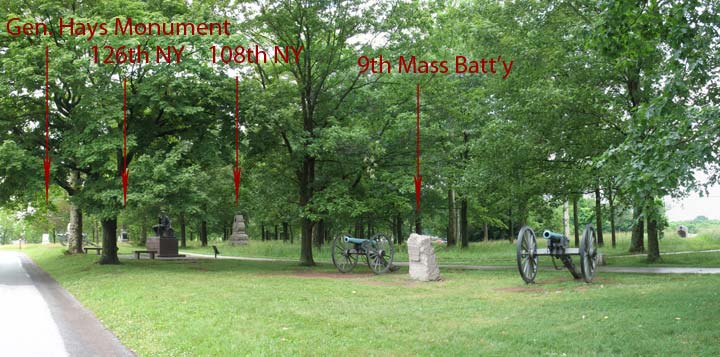 General Alexander Hays 2nd Corps Line July 3rd