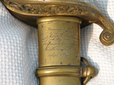 Moses Palmer's Presentation Sword, 1862