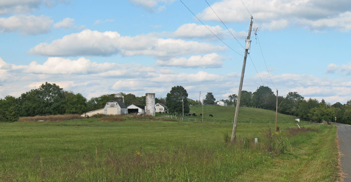 The Western most hill south of the river.