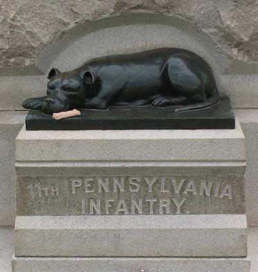 Sallie; Gettysburg monument, 11th PA