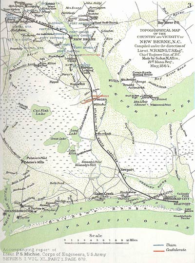 Atlas Map of the New Berne Region
