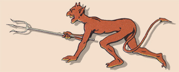 graphic of a devil