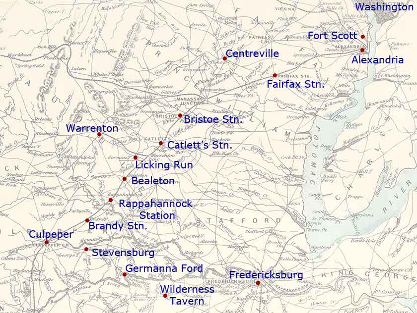 Map of the region of marches