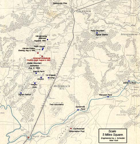 Map of the Area around Mitchells Station