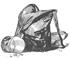 Charles Reed sketch of haversack and dipper