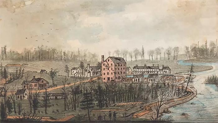 Robert Knox Snedensketch of Kellysville