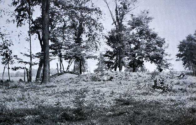 Confederate Gun Pits overlookng Morton's Ford