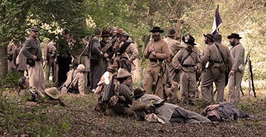 photo of rebel re-enactors