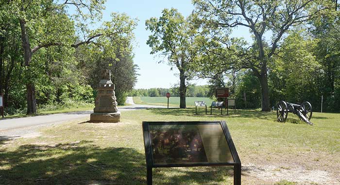 The spot where General Sedgwick died