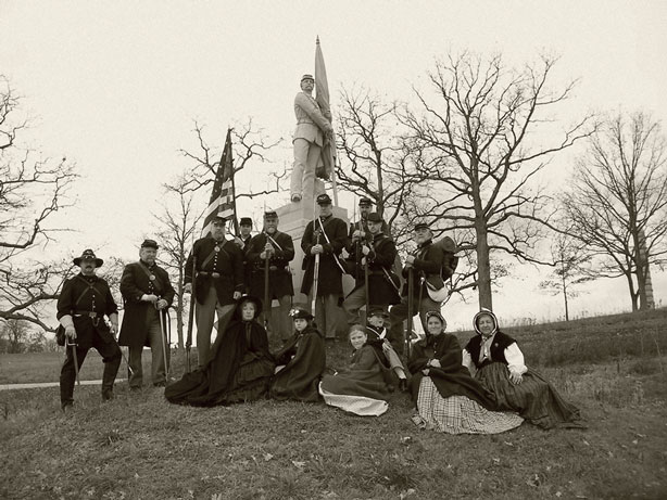 13th Mass Re-enactors at Gettysburg 2006